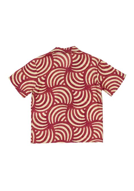 Camicia con stampa PAOLO PECORA KIDS | PP4292CHERRY